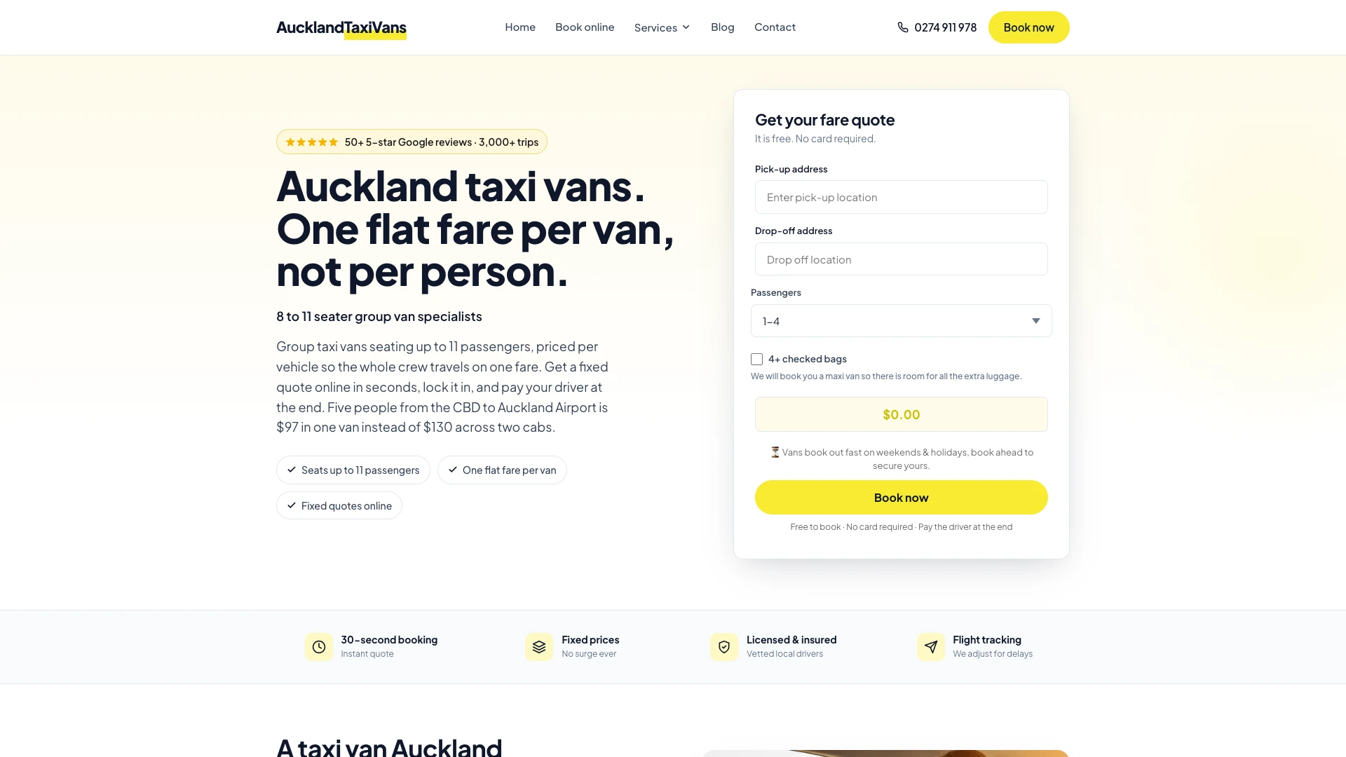 NZ Taxi Vans: 57% more completed bookings a day case study