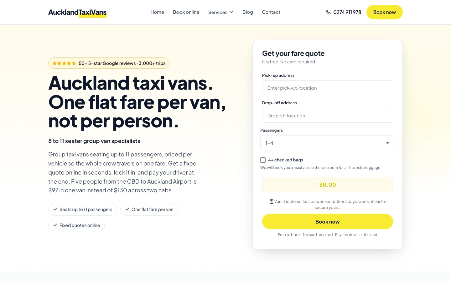 NZ Taxi Vans: 57% more completed bookings a day case study