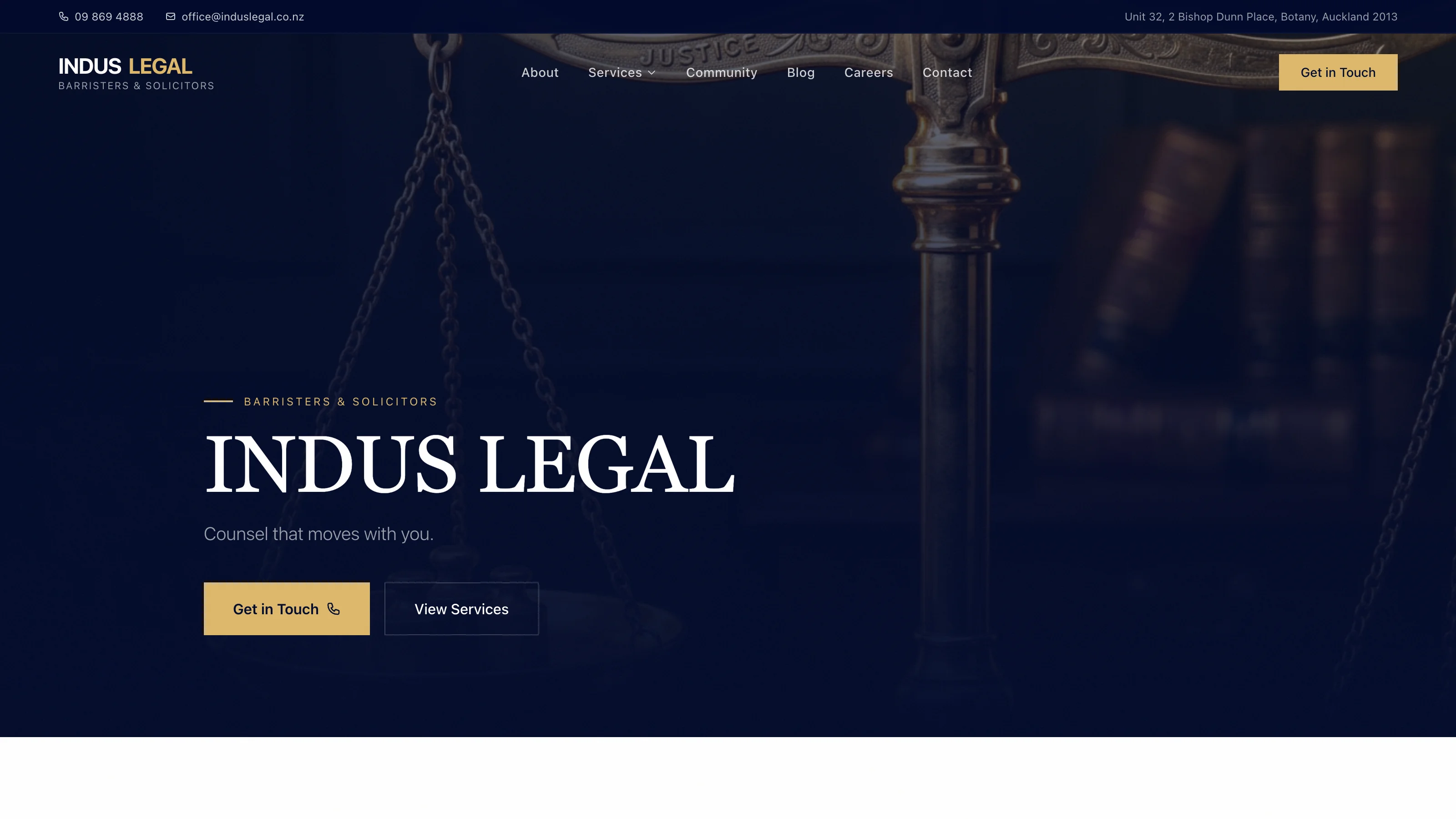 Indus Legal: clients land on the practice area they need case study