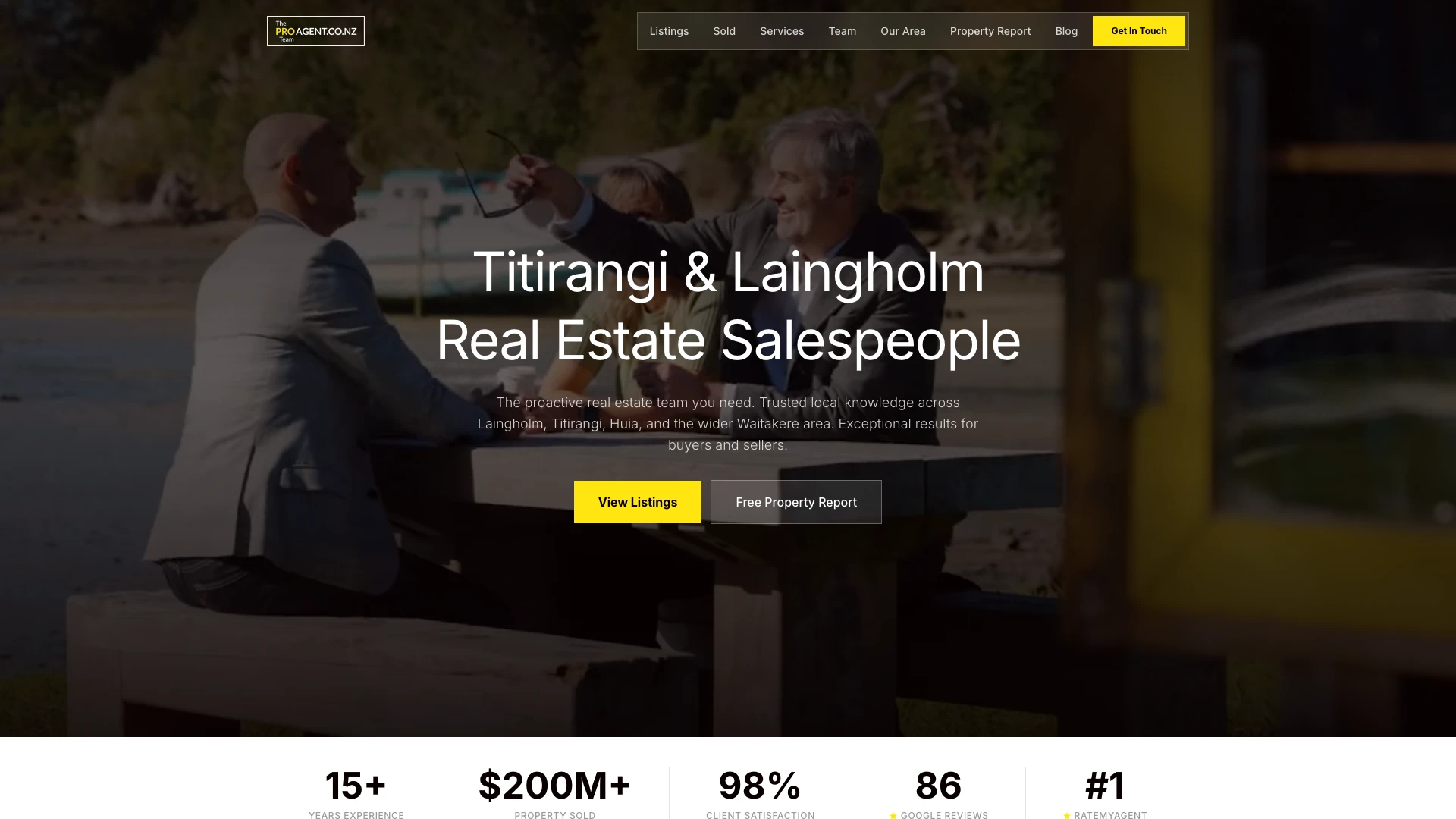 ProAgent Team: live listings and the full sold record case study