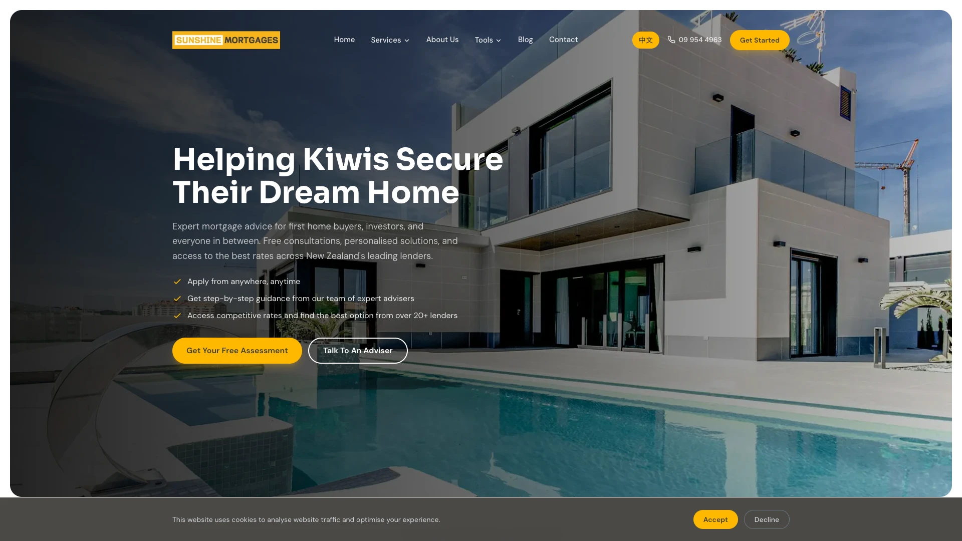 Sunshine Mortgages: genuinely bilingual, not just translated case study