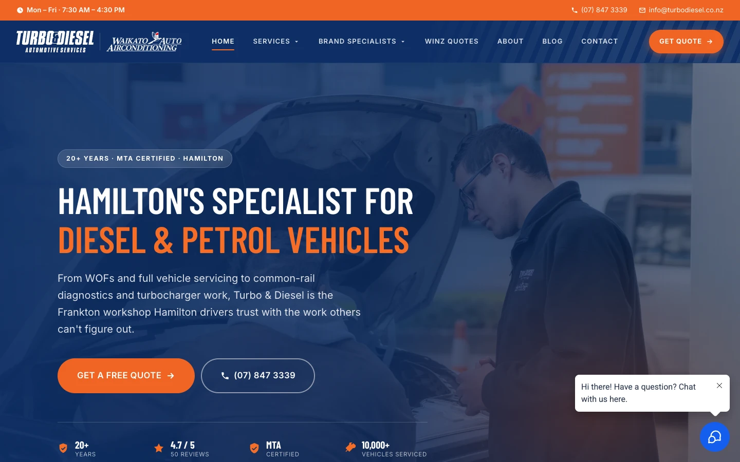 Turbo & Diesel: 60 workshop leads a month at $22.71 each case study